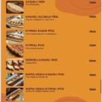 Menu Agha donner Casablanca